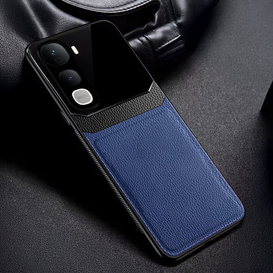 Vivo Y400 Pro 5G Premium Leather Lens Protective Case