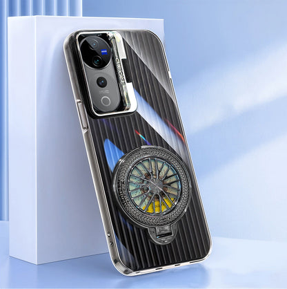 Vivo V40 Pro 5G Luxury Dual Layer Hybrid Camera Wheel Rotating Case