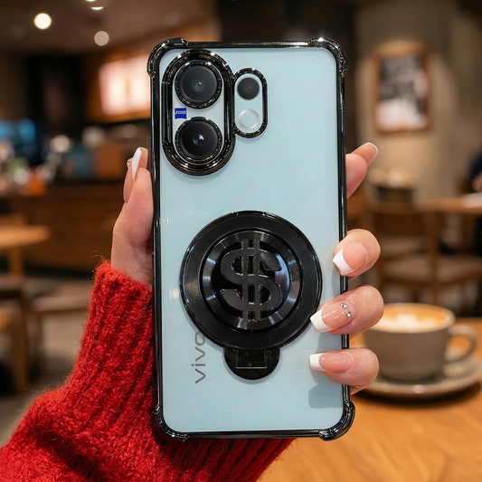 Vivo V60 5G Four Corner Airbags 100% Original Astro Money Magnet Rotating Dollar Case