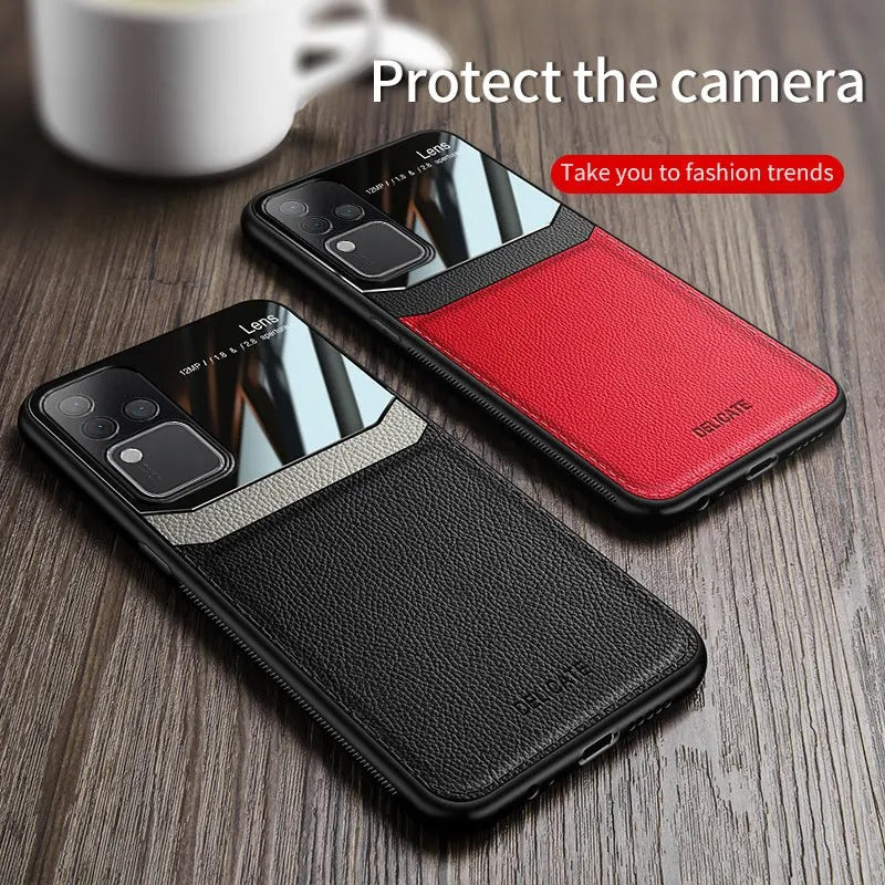 Vivo V30 Pro 5G Premium Leather Lens Protective Case