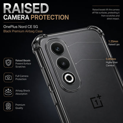 OnePlus Nord CE4 5G Transparent Shockproof Case With Airbag Corners