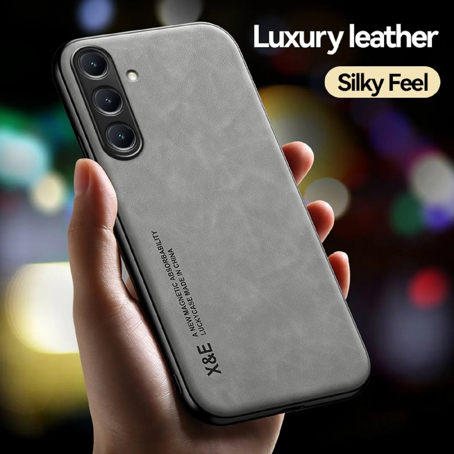 Galaxy A55 5G Comfortable Touch Sheepskin Leather Mobile Phone Case