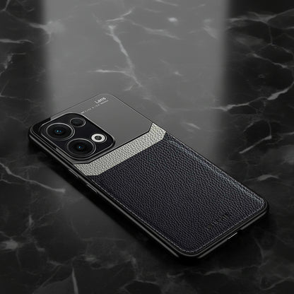 Oppo Reno 13 5G Phone case with leather texture on a marble surface
