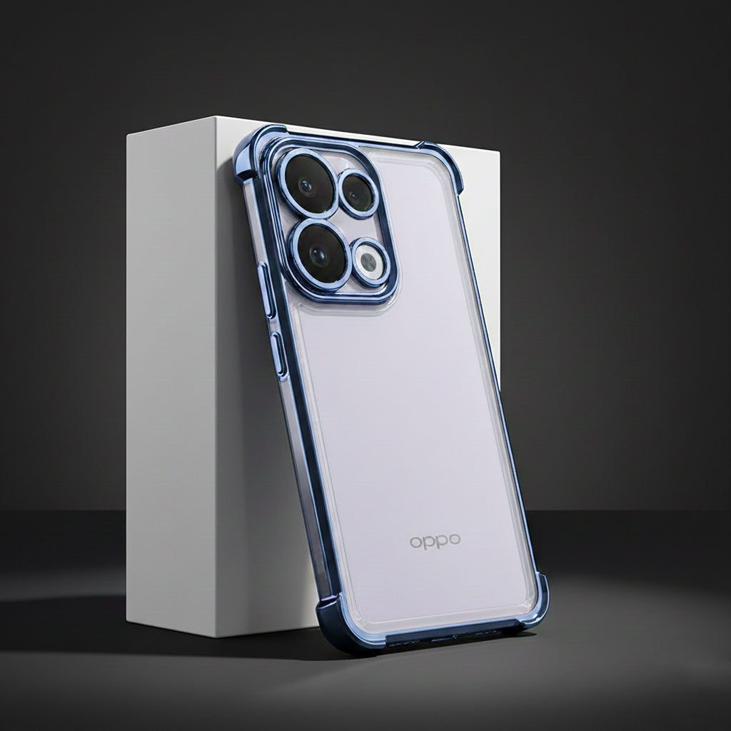Oppo Reno 13 5G Transparent Shockproof Case – QWERTY CASES