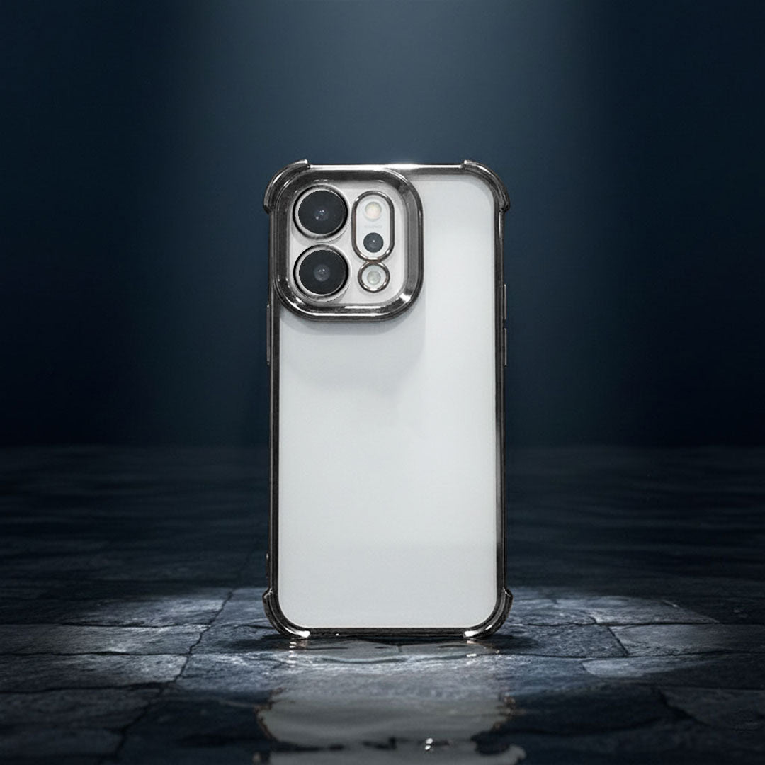 Oppo Reno 14 5G Phone case with a reflective surface on a dark background