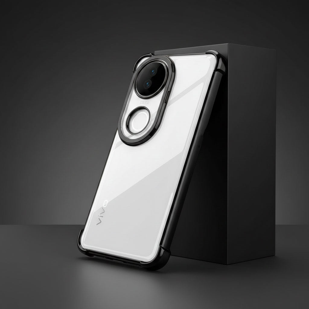 Vivo V50 5G Transparent Shockproof Case With Airbag Corners