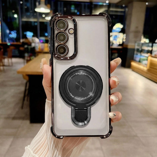 Samsung Galaxy A36 5G Luxury Four Corner Invincible Bracket Ring Stand Case