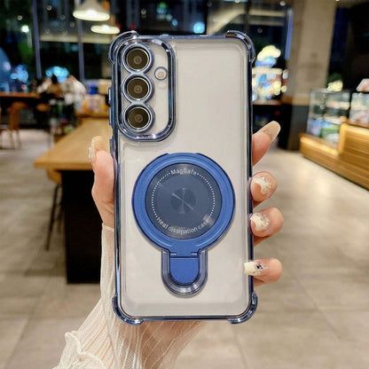 Samsung Galaxy A16 5G Luxury Four Corner Invincible Bracket Ring Stand Case