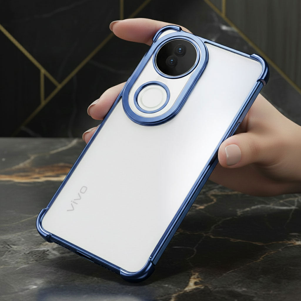 Vivo V50 5G Transparent Shockproof Case With Airbag Corners