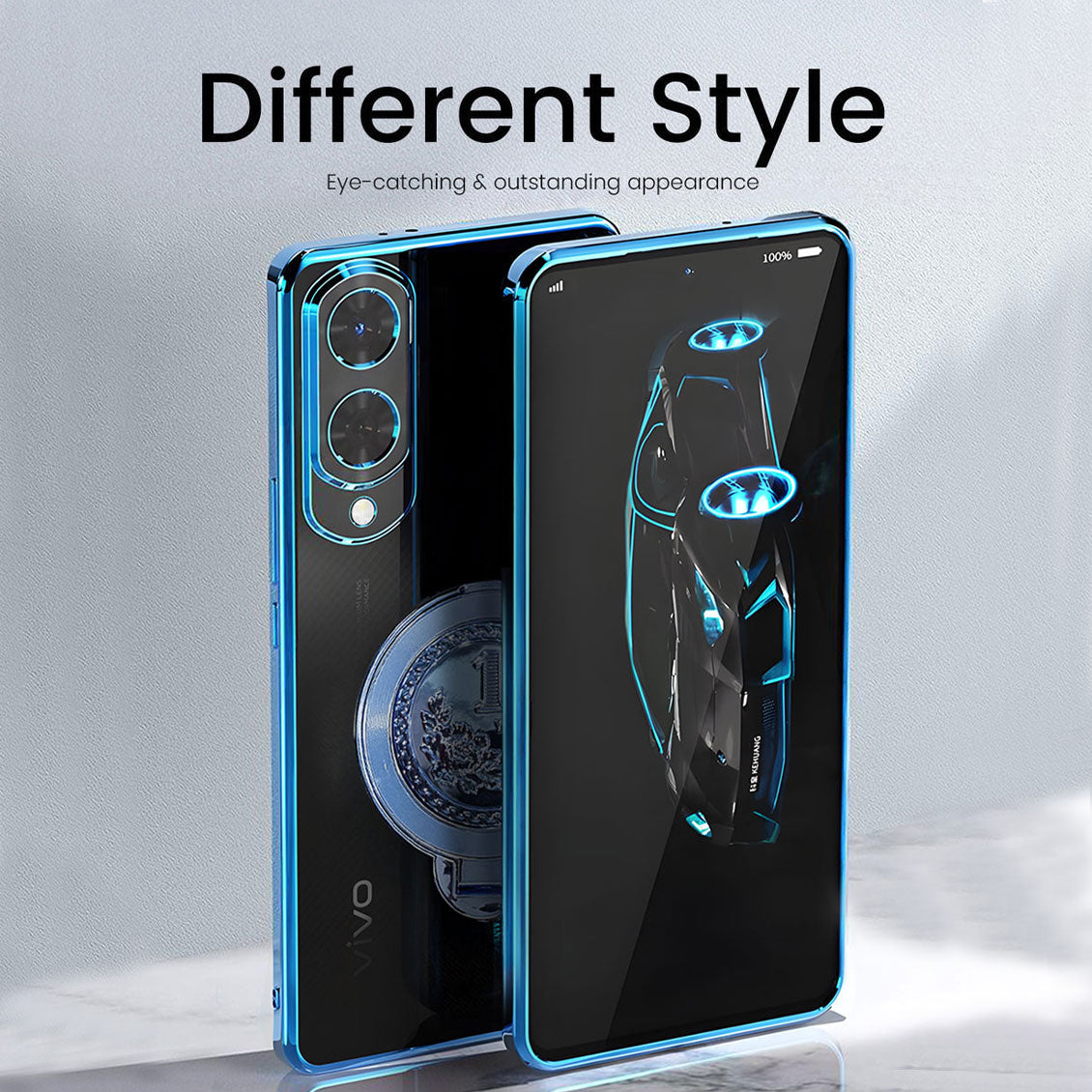 Vivo Y28 5G Electroplating Billion Wheel Case