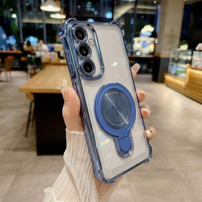 Samsung Galaxy A16 5G Luxury Four Corner Invincible Bracket Ring Stand Case