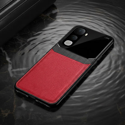 Vivo Y400 Pro 5G Phone case with red and black design on a dark surface