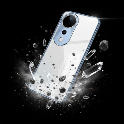 Vivo V40 Pro 5G Aluminium Metal Bumper Shield Transparent Back Case