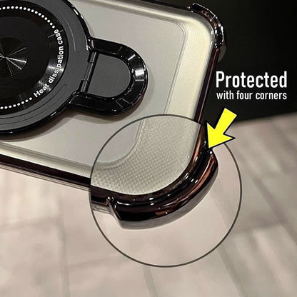 Samsung Galaxy A16 5G Luxury Four Corner Invincible Bracket Ring Stand Case