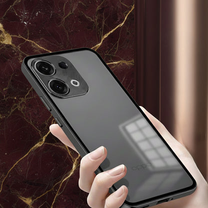 Oppo Reno 13 5G Aluminium Metal Bumper Shield Transparent Back Case