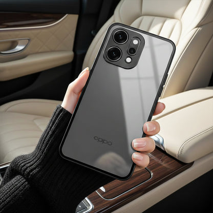 Oppo Reno14 5G Aluminium Metal Bumper Shield Transparent Back Case