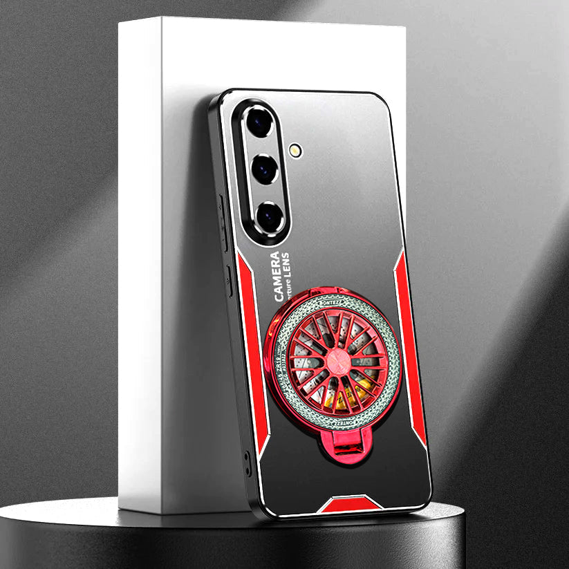 Samsung Galaxy A36 5G Stress Buster Wheel Aluminium Metal Scratch Resistant Back Case
