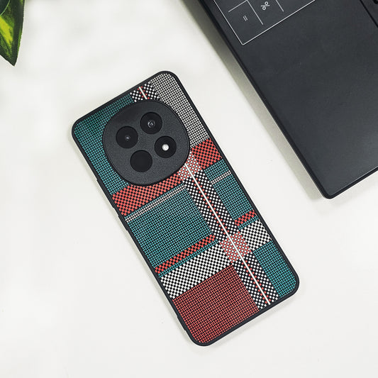 Oppo F29 Pro 5G Luxury Grid Pattern Glass Back Shockproof Case