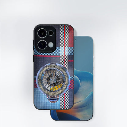 Oppo Reno13 Blue Grid Wheel Case