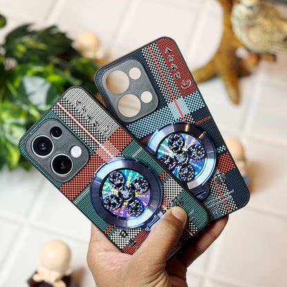 Oppo Reno 13 5G Rich Manifestation Wheel Grid Pattern Back Case