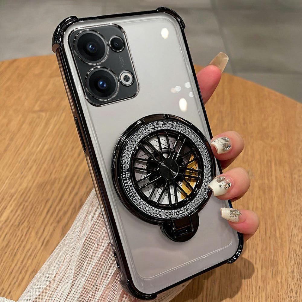 Shockproof airbags case for Oppo Reno14 5G with rotating wheel