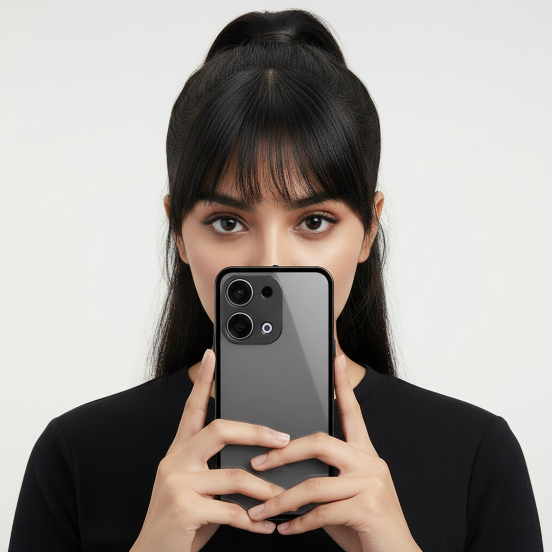 Oppo Reno 13 5G Aluminium Metal Bumper Shield Transparent Back Case