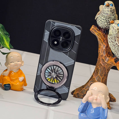 Redmi Note 14 Pro+ 5G Premium Stress Buster Wheel Triangle Pattern Back Case