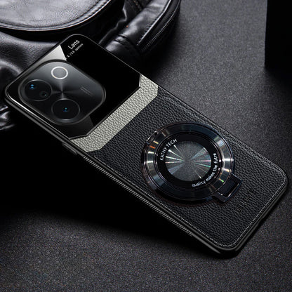 Vivo T3 Pro black leather back case
