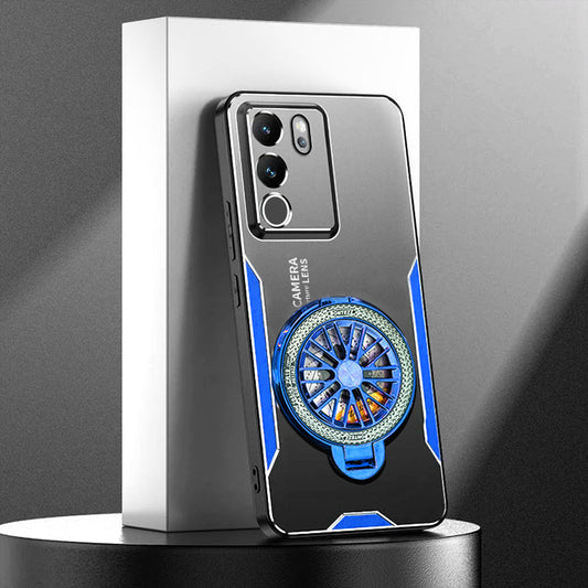Vivo V29 Blue Metal Wheel Case
