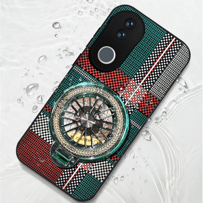 Vivo V50 5G Premium Stress Buster Wheel Grid Pattern Back Case