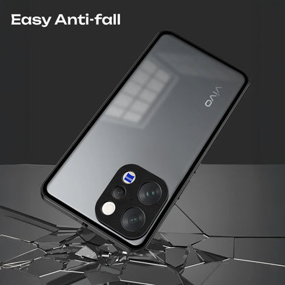Vivo V70 5G Aluminium Metal Bumper Shield Transparent Back Case