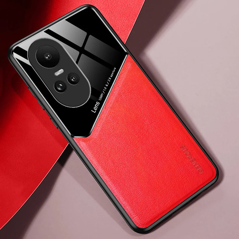 Oppo Reno10 5G luxury Generous® Leather Protective Back Case