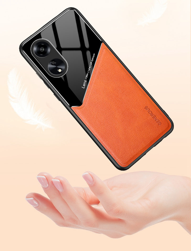 Oppo Reno8 T 5G luxury Generous® Leather Protective Back Case