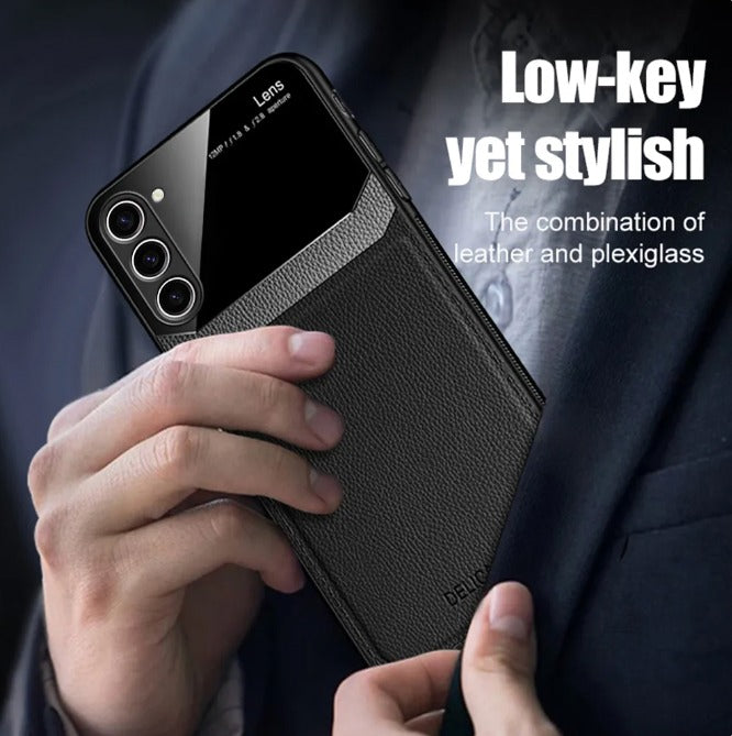 Galaxy A54 5G Premium Leather Lens Protective Case