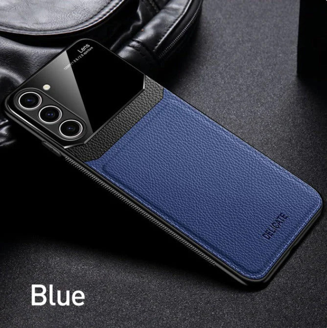 Samsung Galaxy S23 5G Premium Leather Lens Protective Case