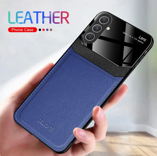 Galaxy A34 5G Premium Leather Lens Protective Case