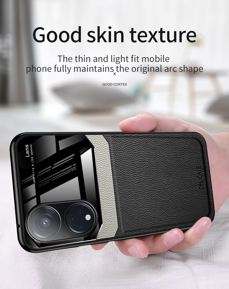 Oppo Reno 8T 5G Premium Leather Lens Protective Case